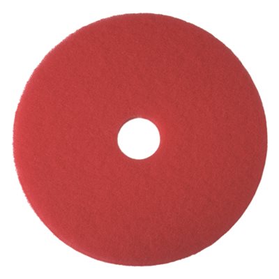 REN02048 CLEANING & JANITORIAL EQUIPMENT & EQUIPMENT PARTS FLOOR MACHINE PADS & BONNETS Renown 20 in. Red Buffing Floor Pad (5-Count)